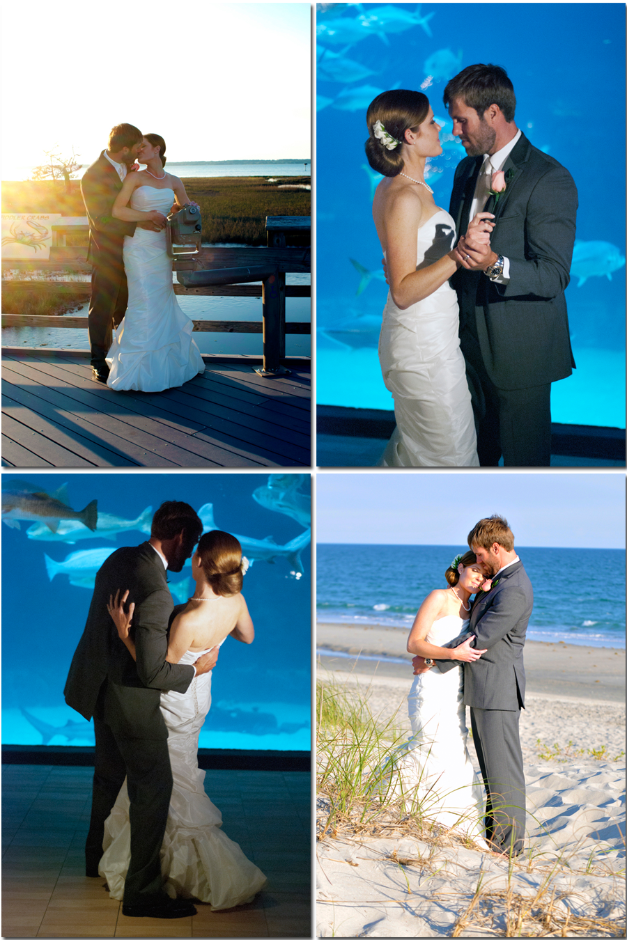 NC Aquarium Wedding Pine Knoll Shores